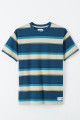 T-shirt rayé bleu et beige en coton Tommy Hilfiger