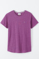 T-shirt prune effet chiné en coton Tommy Hilfiger