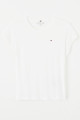 T-shirt blanc oversize en lin mélangé Tommy Hilfiger