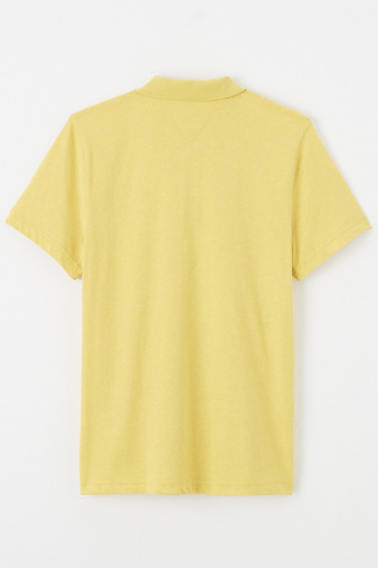 Polo jaune coupe régulière Tommy Hilfiger