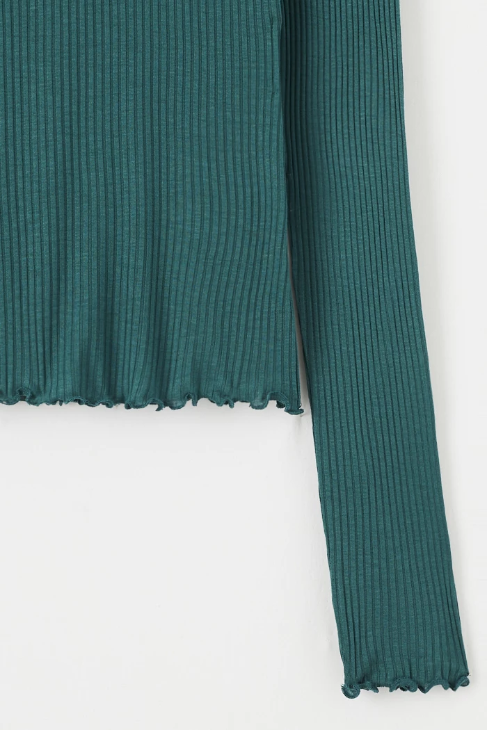 Haut Col Rond Vert Manches Courtes Perfect Fit Taille 26/28 - Occasion Très Bon état, Coton/élasthanne