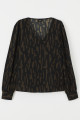 Chemisier fantaisie noir et olive JDY