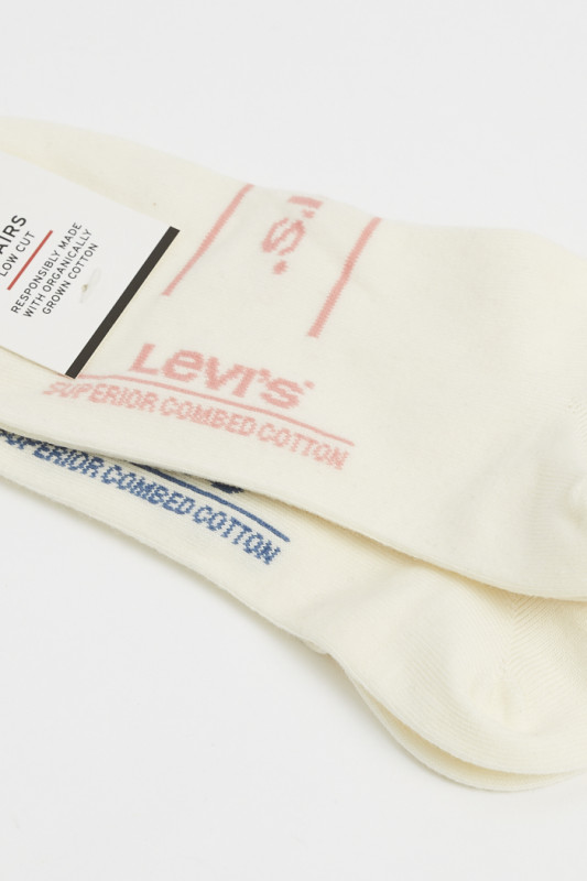 Lot de deux paires de socquettes crème Levi's