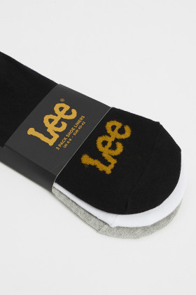 Lot de 3 paires de socquettes noire grise et blanche homme