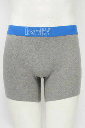 boxer gris coton et élasthanne homme levi's