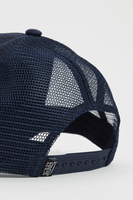 Casquette bleu-noir Von Dutch homme coton mélangé