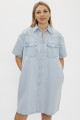 robe oversize en jean bleu délavé