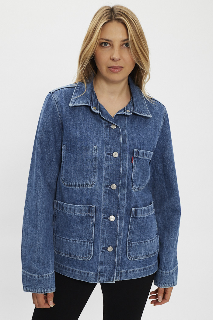 Veste Levi's Fille - Denim Extensible Boutonnée - Taille L (10/12 Ans) - Neuf Avec étiquettes - Couleur Daisy Chain