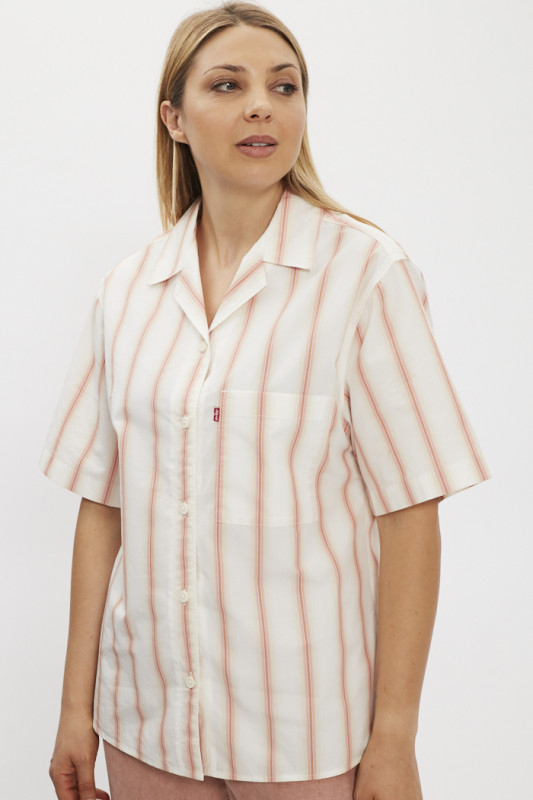 Chemise manches courtes à rayures