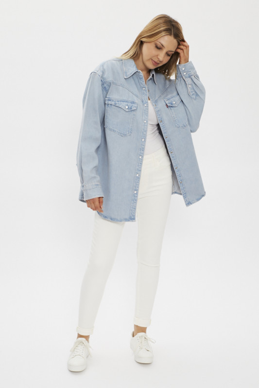 Jeans 720 super skinny taille haute blanc pour femme Levi's