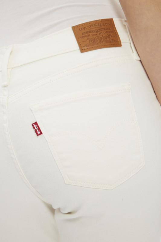 Jeans 720 super skinny taille haute blanc en coton mélangé