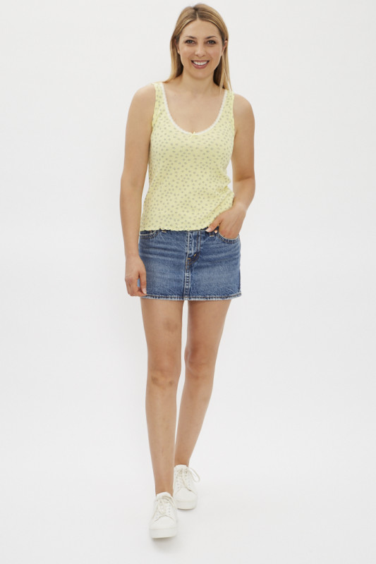 Top jaune à fleurs Dry Goods poru femme Levi's