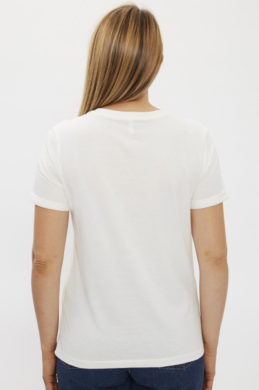 T-shirt blanc manches courtes Only