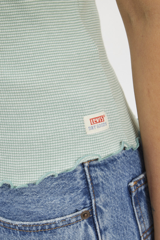 Top vert sans manches Dry Goods pour femme Levi's