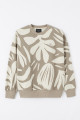 Sweatshirt col rond motif