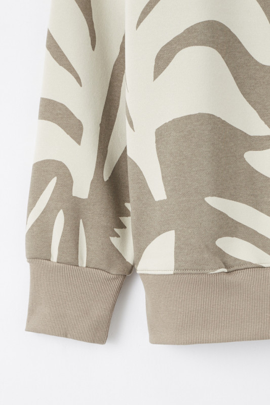 Sweatshirt col rond motif homme project X coton mélangé