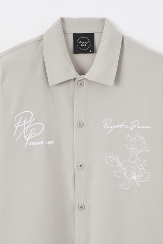 Chemise manches courtes grise Project X pour homme