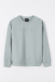 Sweatshirt logo relief col rond