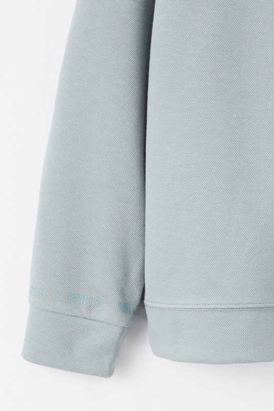 Sweatshirt bleu col rond Project X manches longues