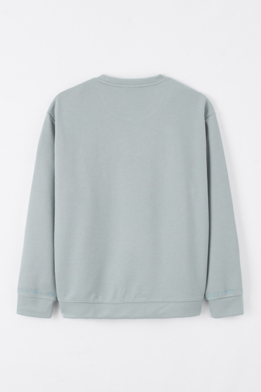 Sweatshirt bleu col rond Project X pour homme