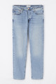 Jeans bleu denim coupe tapered