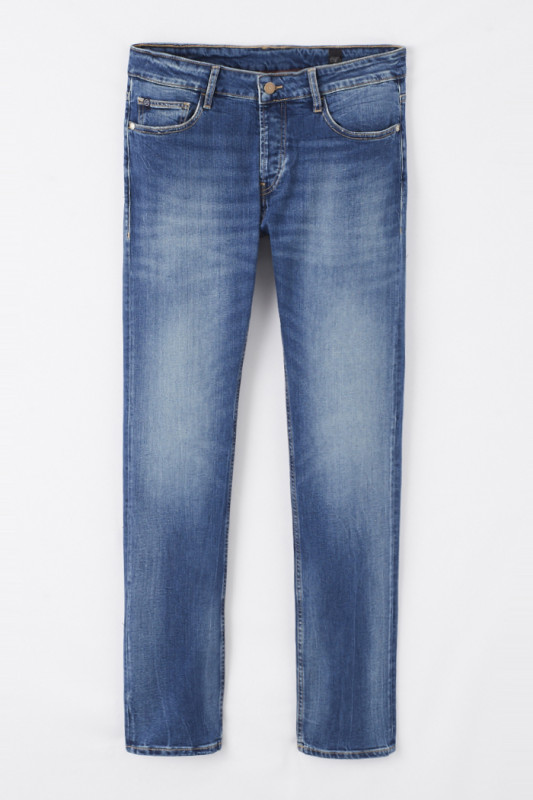 Jeans basic regular usé