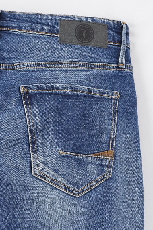 Jeans Itzan 700/11 ajusté homme coton mélangé