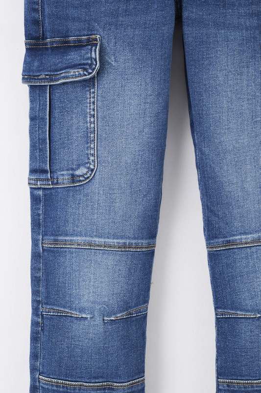 Jeans slim cargo poches latérales pour femme Only