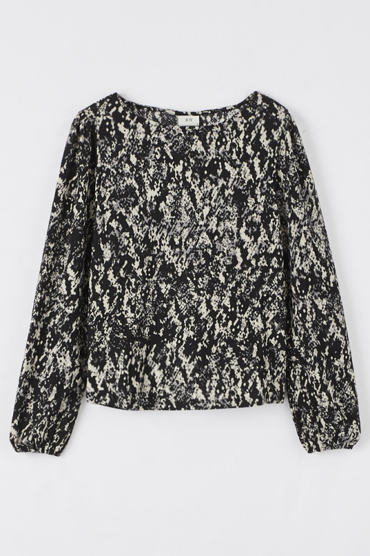 Chemisier imprimé Black snake pour femme
