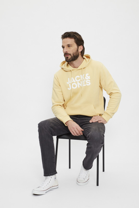 Sweat à capuche hood jojoba en coton mélangé