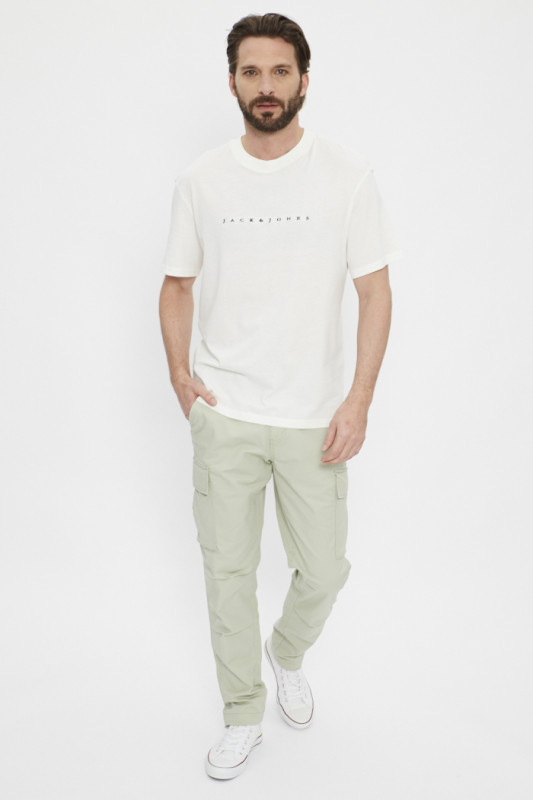 Pantalon cargo coupe droite beigeJack & Jones