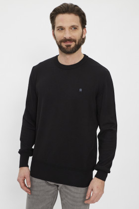 Pull noir en maille G-star