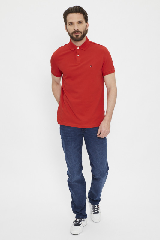 Polo pour homme rouge