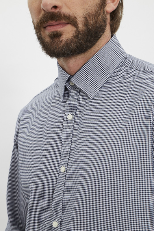 Chemise à petits carreaux Navy Blue Jack & Jones