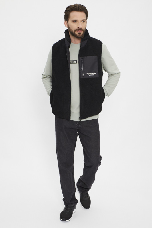 Veste en sherpa sans manches