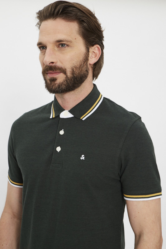 Polo Jack & jones vert pour homme