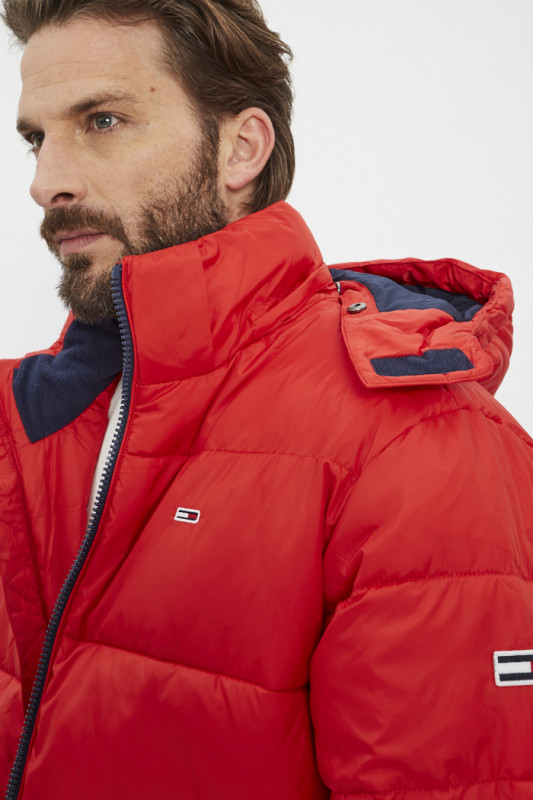 Doudoune rouge Tommy Hilfiger pour homme