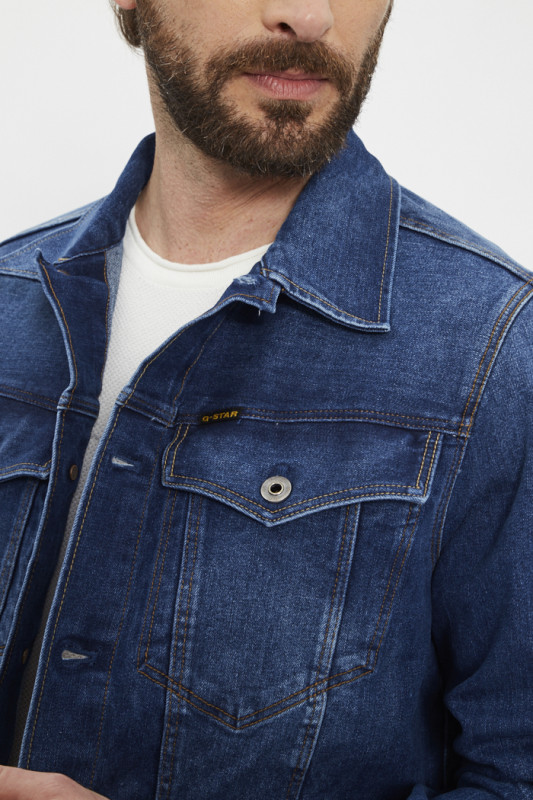 Veste en jean délavée 3301