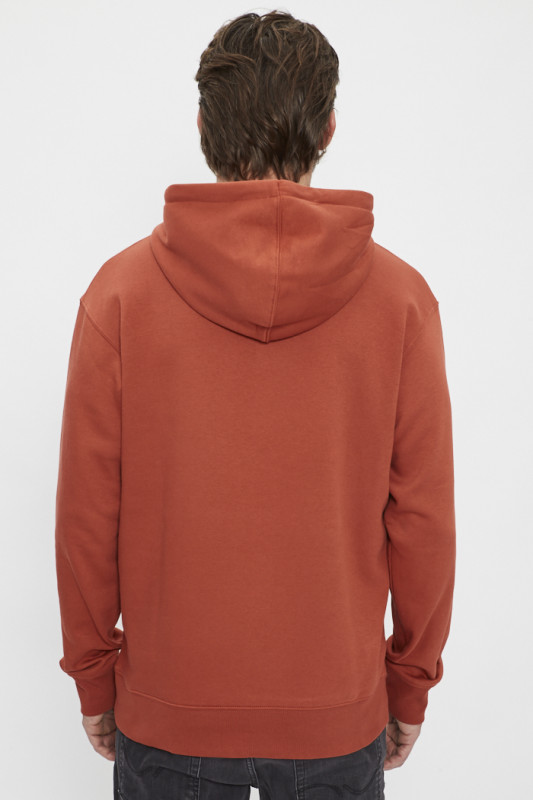 Sweat à capuche rouge basique