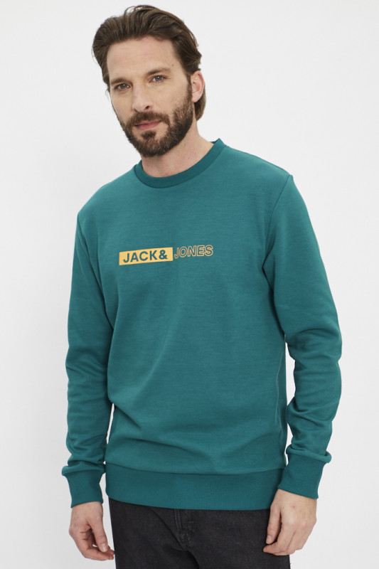 Sweat jack & jones col rond vert