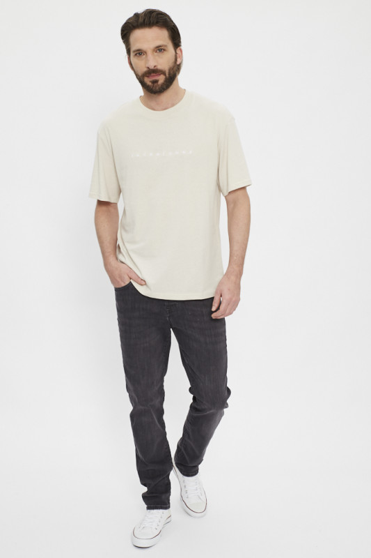 Jeans black denim coupe ajustée Jack & Jones