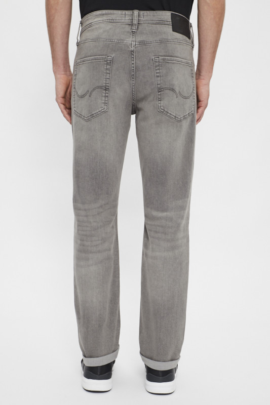 Jeans denim gris coupe regular