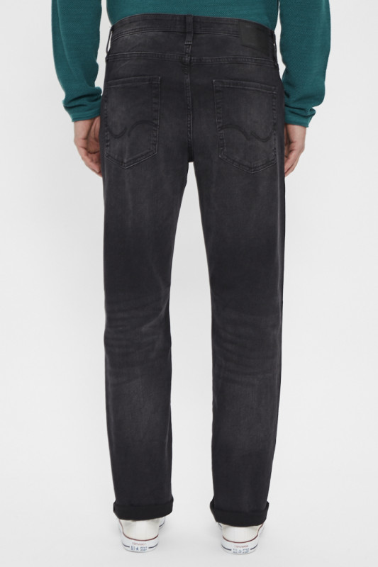 Jeans black denim coupe regular