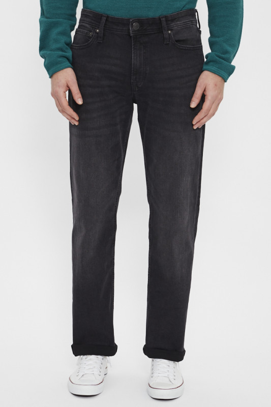 Jeans black denim coupe regular homme