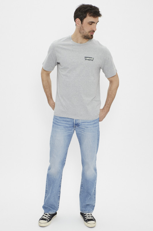 T-shirt gris 100% coton
