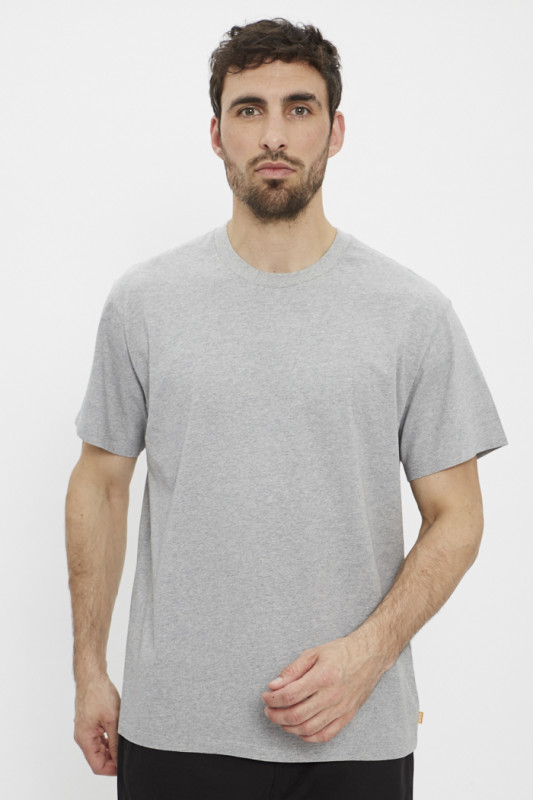 T-shirt col rond gris