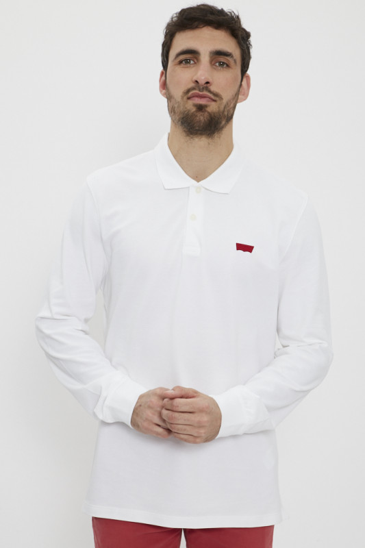Polo blanc coupe slim