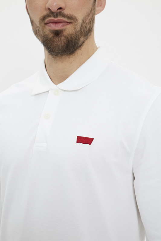 Polo blanc Levi's avec logo sur le devant