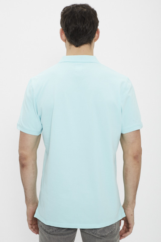 Polo turquoise pour homme