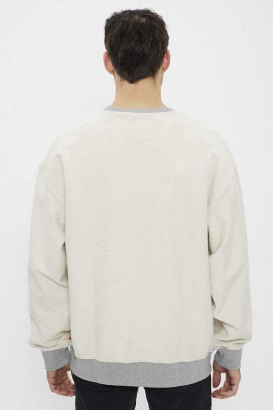 Sweat gris levi's pour homme avec logo